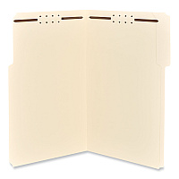 Universal Reinforced Top Tab Fastener Folders, 0.75" Expansion, 2 Fasteners, Legal Size, Manila Exterior, 50/Box (UNV13520)