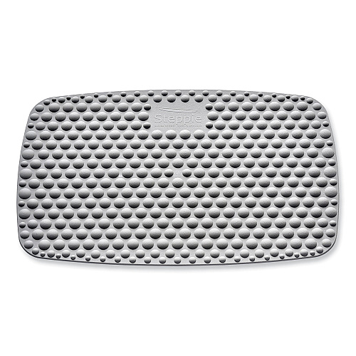 Victor ST590 Steppie Soft Top Standing Desk Mat, Rectangular, Light Gray Textured Bubble Surface, 22.15" x 14.25"