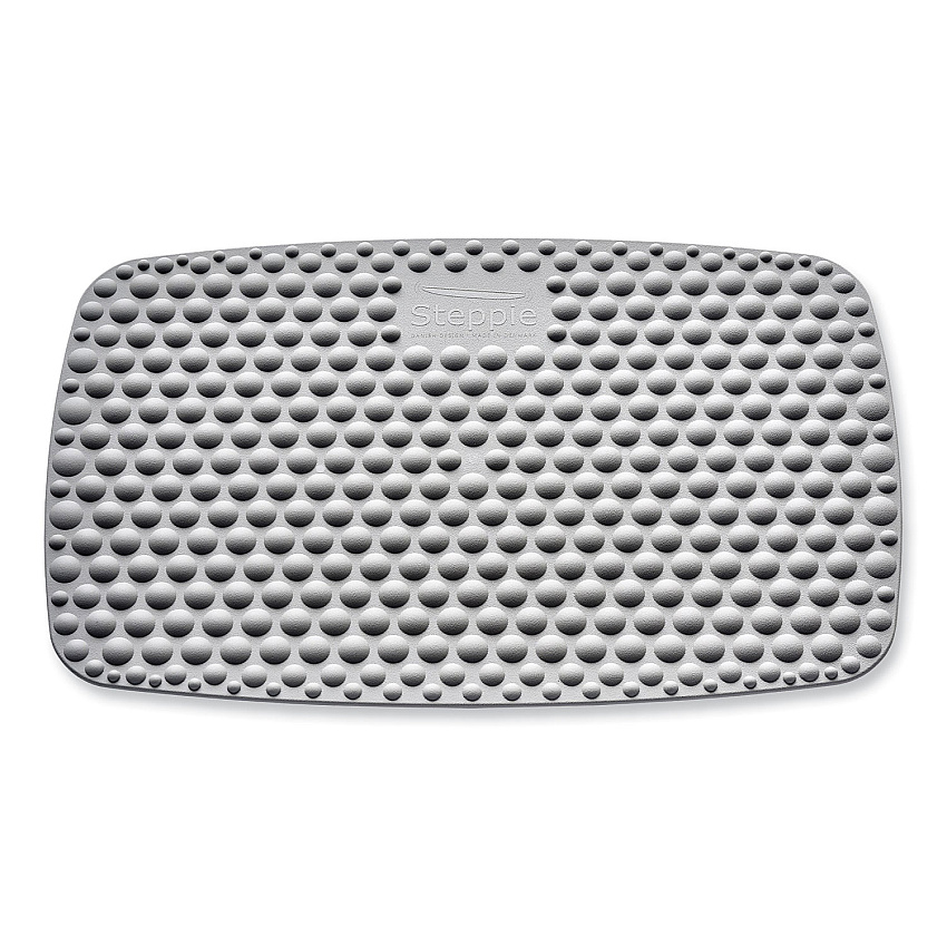 Victor ST590 Steppie Soft Top Standing Desk Mat, Rectangular, Light Gray Textured Bubble Surface, 22.15" x 14.25"