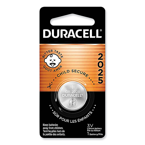 Duracell Lithium Coin Batteries With Bitterant, 2025 (DL2025BPK)