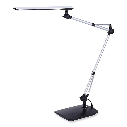 Bostitch Dual Swing Arm Dimmable Desk Lamp, 19.69" High, Black (VLED1509)