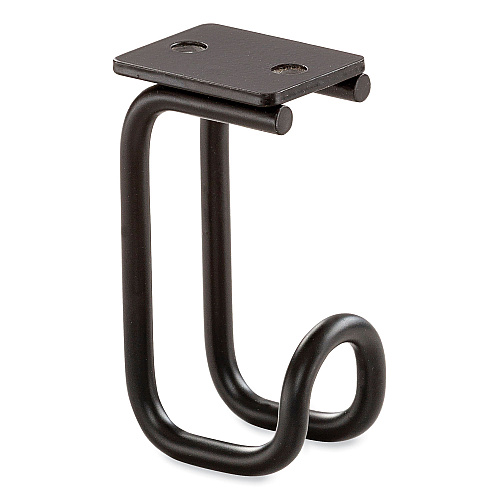 Safco Table Hooks, 1.25 x 1.75 x 3.25, Black, 6/Pack (2254BL)