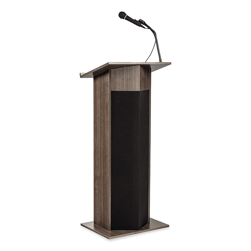 Oklahoma Sound Power Plus Lectern, 22 x 17 x 46, Ribbonwood (111PLSRW)