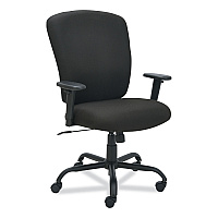 Alera Mota Series Big and Tall Chair, Supports Up to 450 lb, 19.68" to 23.22" Seat Height, Black (ALEMT4510)