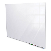 Ghent Aria Low Profile Magnetic Glass Whiteboard, 36 x 24, White Surface (ARIASM23WH)