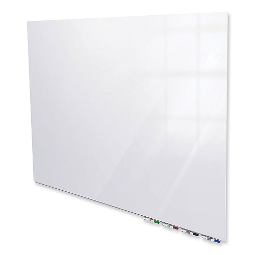 Ghent Aria Low Profile Magnetic Glass Whiteboard, 36 x 24, White Surface (ARIASM23WH)
