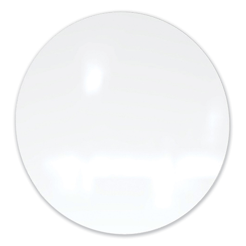 Ghent Coda Low Profile Circular Magnetic Glassboard, 24 Diameter, White Surface (CDAGM24WH)