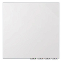 Ghent Aria Low Profile Magnetic Glass Whiteboard, 60 x 36, White Surface (ARIASM35WH)