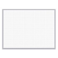 Ghent Non-Magnetic Whiteboard with Aluminum Frame, 24 x 17.81, White Surface, Satin Aluminum Frame (M2181)