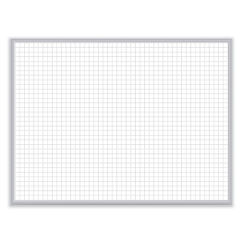 Ghent Non-Magnetic Whiteboard with Aluminum Frame, 24 x 17.81, White Surface, Satin Aluminum Frame (M2181)