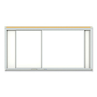 Ghent Horizontal Sliding Porcelain Magnetic Whiteboard, 96 x 48, White Surface, Satin Aluminum Frame (HSM248)