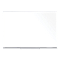 Ghent Non-Magnetic Whiteboard with Aluminum Frame, 60.63 x 36.44, White Surface, Satin Aluminum Frame (M2354)