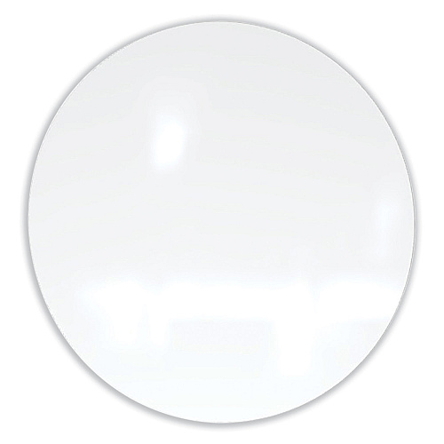 Ghent Coda Low Profile Circular Magnetic Glassboard, 48 Diameter, White Surface (CDAGM48WH)