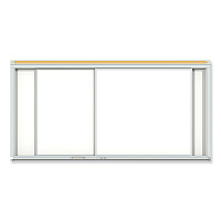 Ghent Horizontal Sliding Porcelain Magnetic Whiteboard, 72 x 48, White Surface, Satin Aluminum Frame (HSM246)