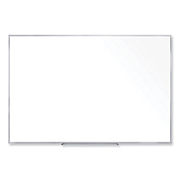 Ghent Non-Magnetic Whiteboard with Aluminum Frame, 60.63 x 48.47, White Surface, Satin Aluminum Frame (M2454)