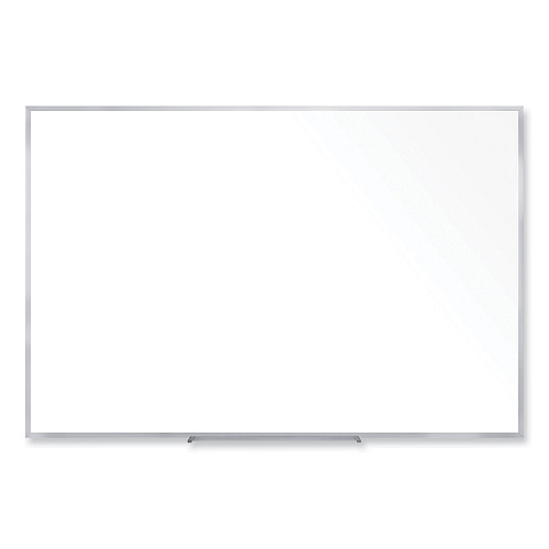 Ghent Non-Magnetic Whiteboard with Aluminum Frame, 60.63 x 48.47, White Surface, Satin Aluminum Frame (M2454)
