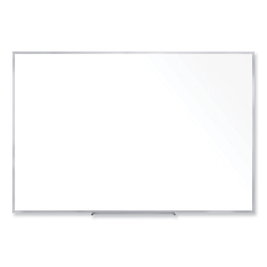 Ghent Non-Magnetic Whiteboard with Aluminum Frame, 60.63 x 48.47, White Surface, Satin Aluminum Frame (M2454)