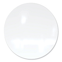 Ghent Coda Low Profile Circular Non-Magnetic Glassboard, 48 Diameter, White Surface (CDAGN48WH)