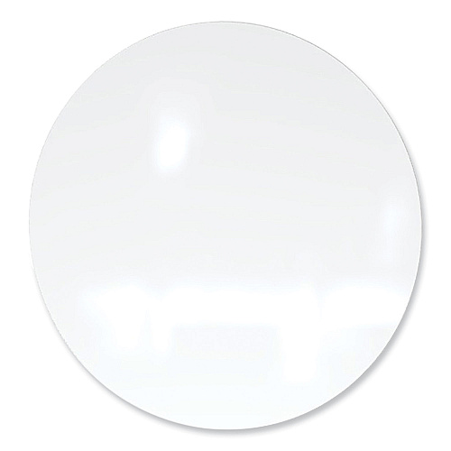 Ghent Coda Low Profile Circular Non-Magnetic Glassboard, 48 Diameter, White Surface (CDAGN48WH)