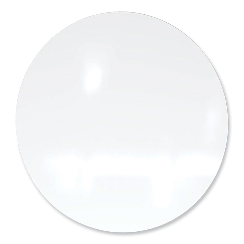 Ghent Coda Low Profile Circular Non-Magnetic Glassboard, 48 Diameter, White Surface (CDAGN48WH)