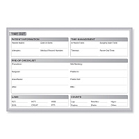 Ghent Time Out Magnetic Whiteboard, 36 x 24, White/Gray Surface, Satin Aluminum Frame (GRPM312T23)