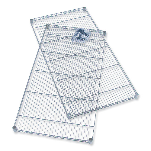 Safco Industrial Extra Shelf Pack, 36w x 24d x 1.5h, Steel, Metallic Gray, 2/Pack (5290GR)
