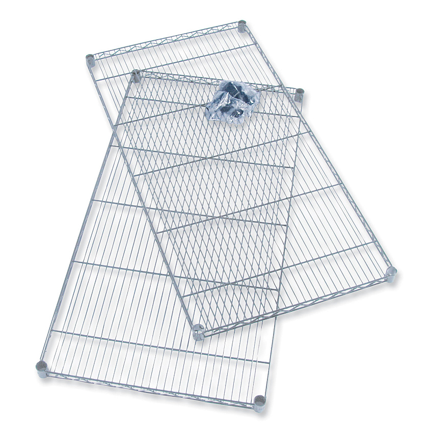 Safco Industrial Extra Shelf Pack, 36w x 24d x 1.5h, Steel, Metallic Gray, 2/Pack (5290GR)