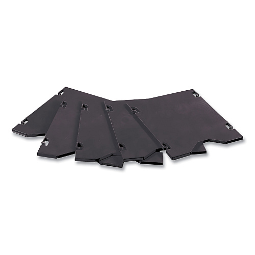 Safco E-Z Sort Additional Mail Trays, 5 Shelves, 11 x 12.5 x 0.5, Black (7753BL)