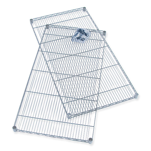 Safco Industrial Extra Shelf Pack, 36w x 18d x 1.5h Steel, Metallic Gray, 2/Pack (5287GR)