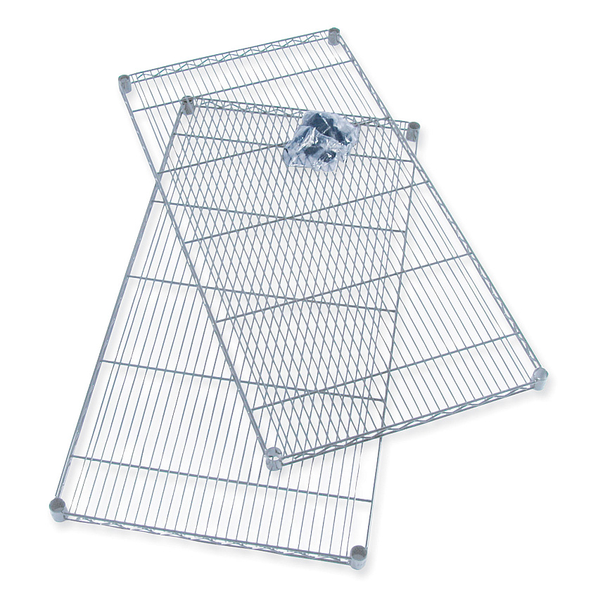 Safco Industrial Extra Shelf Pack, 36w x 18d x 1.5h Steel, Metallic Gray, 2/Pack (5287GR)