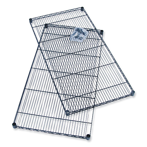 Safco Industrial Extra Shelf Pack, 36w x 24d x 1.5h, Steel, Black, 2/Pack (5290BL)