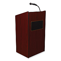 Oklahoma Sound Aristocrat Sound Lectern, 25 x 20 x 46, Mahogany (6010MY)