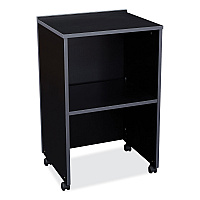 Oklahoma Sound AV Cart/Lectern Base, 21.12 x 17.5 x 33.75, Black (112BK)