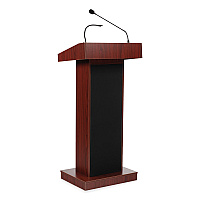 Oklahoma Sound Orator Lectern, 22 x 17 x 46, Mahogany (800XMY)
