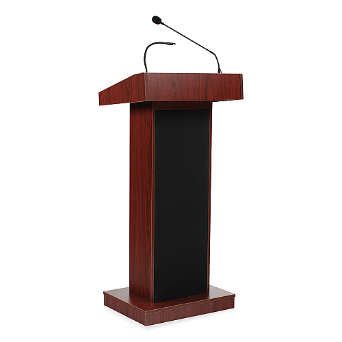 Oklahoma Sound Orator Lectern, 22 x 17 x 46, Mahogany (800XMY)