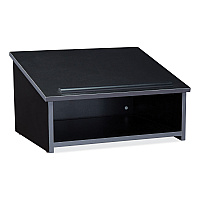 Oklahoma Sound Tabletop Lectern, 23.75 x 19.87 x 13.75, Black (22BK)