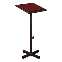 Oklahoma Sound Portable Presentation Lectern Stand, 20 x 18.25 x 44, Mahogany (70MY)