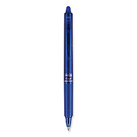 Pilot FriXion Clicker Erasable Gel Pen, Retractable, Bold 1 mm, Blue Ink, Blue Barrel, Dozen (11387)