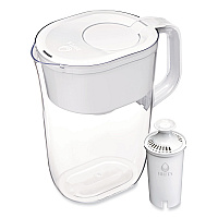 Brita Tahoe Water Pitcher with Standard Filter, 10 Cups, Clear, 2/Carton (50684CT)