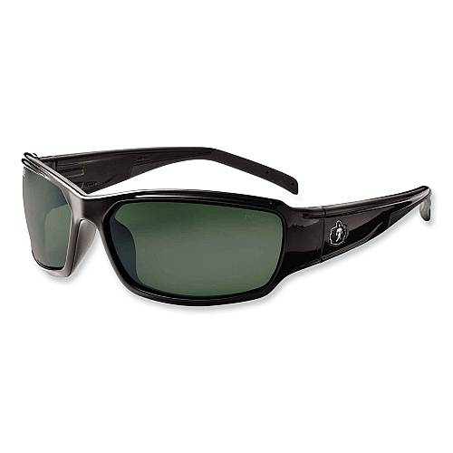 ergodyne Skullerz Thor Safety Glasses, Black Nylon Impact Frame, Polarized G15 Polycarbonate Lens (51071)