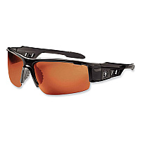 ergodyne Skullerz Dagr Safety Glasses, Black Nylon Impact Frame, Copper Polycarbonate Lens (52020)