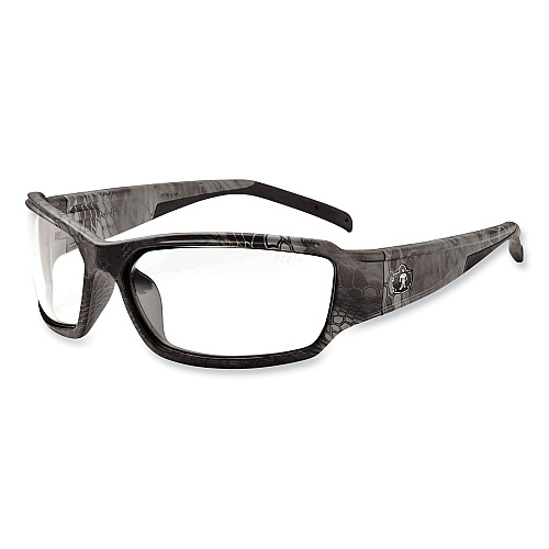 ergodyne Skullerz Thor Safety Glasses, Kryptek Tyhpon Nylon Impact Frame, Clear Polycarbonate Lens (51300)