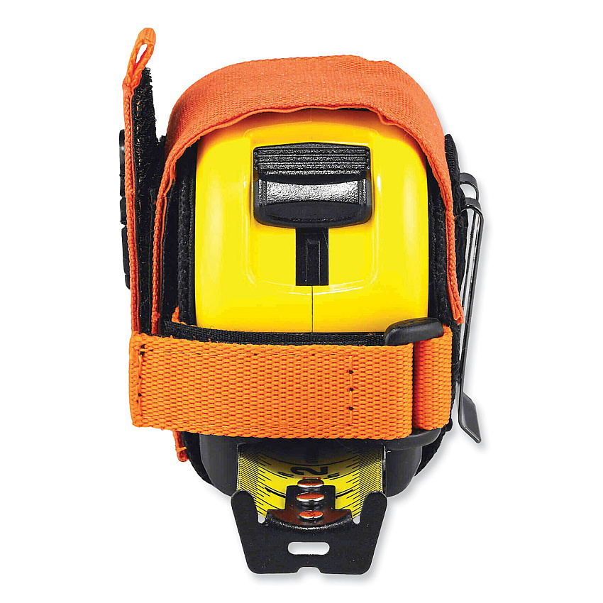 ergodyne Squids 3770 Belt Clip Tape Measure Holder, Large, 3.62 x 7.25 x 2.5, Polyester, Orange (19770)