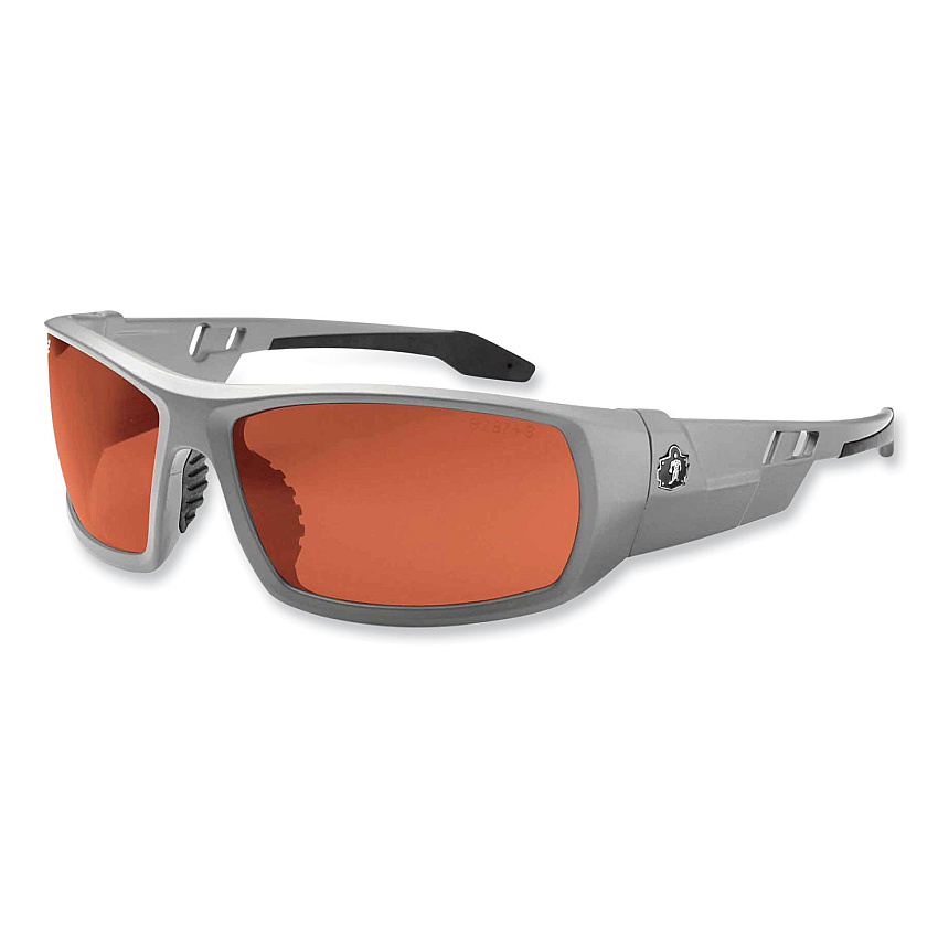 ergodyne Skullerz Odin Safety Glasses, Matte Gray Nylon Impact Frame, Polarized Polycarbonate Lens (50121)