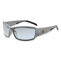 ergodyne Skullerz Thor Safety Glasses, Matte Gray Nylon Impact Frame, Indoor/Outdoor Polycarbonate Lens (51180)