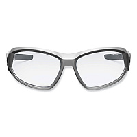 ergodyne Skullerz Loki Safety Glasses/Goggles, Matte Gray Nylon Impact Frame, Anti-Fog Clear Polycarb Lens (56103)
