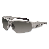 ergodyne Skullerz Dagr Safety Glasses, Matte Gray Nylon Impact Frame, Polarized Smoke Polycarbonate Lens (52131)