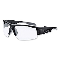 ergodyne Skullerz Dagr Safety Glasses, Matte Black Nylon Impact Frame, Clear Polycarbonate Lens (52400)
