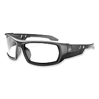 ergodyne Skullerz Odin Safety Glasses, Matte Black Nylon Impact Frame, Anti-Fog Clear Polycarbonate Lens (50403)