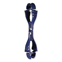 ergodyne Squids 3400MD Metal Detectable Dual Clip Glove Clip Holder, 1 x 1 x 6.5, Acetal Copolymer, Deep Blue (19132)